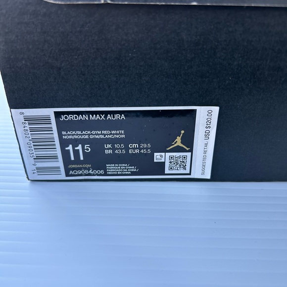 Men’s Jordan Max Aura Basketball Shoes Size 11.5 With Box - Picture 9 of 9